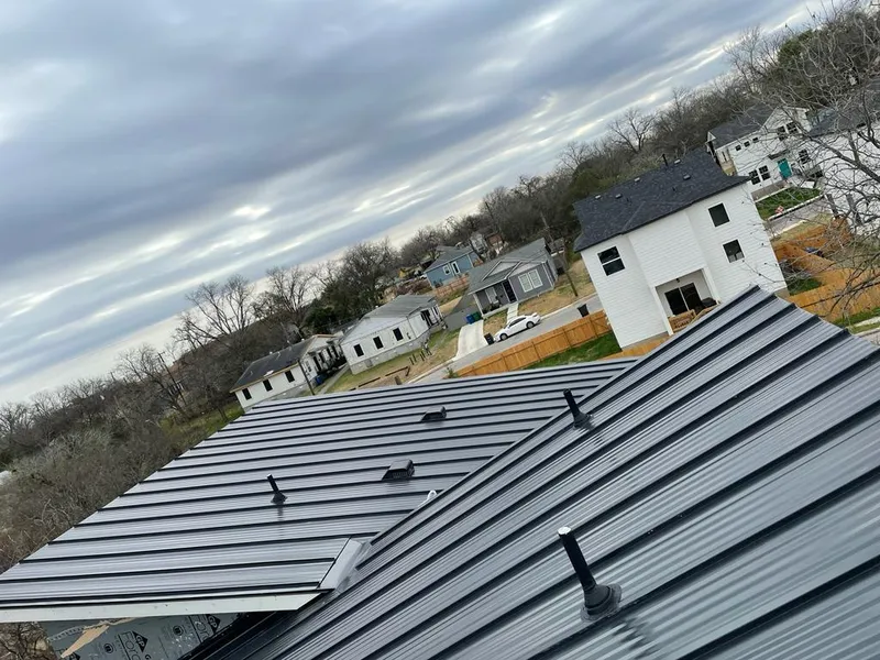 Standing seam metal roof panels with vents for Skylight Repair in Tipp City